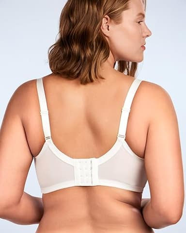 HSIA Minimizer Bras for Women Full Coverage, Unlined Lace Sexy Plus Size Underwire Bra for Large Breasts White - Image 5