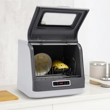 Countertop Dishwasher, 800W Countertop Compact Dishwashers, Automatic Portable Mini Dishwasher with Multiple Wash Programs & Bowl Basket for Apartments RVs - Image 3