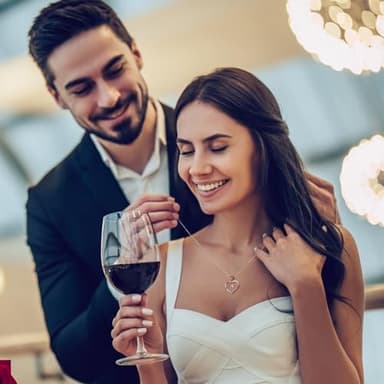 Iefil Sterling Silver Necklace for Women, Dainty Rose Love Heart Initial A Letter Pendant Necklace Jewelry Gifts for Mom Wife Girlfriend Birthday Anniversary - Image 3