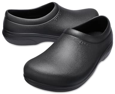 Crocs Unisex-Adult On The Clock Clogs, Slip Resistant Shoes, Black, 9 Women/7 Men - Image 5