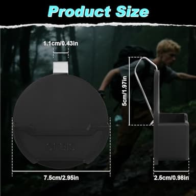 OFBIC Universal Holder for Car & Belt – Compatible with ZYN/NZE/Alpha Compact Stealth Design – Fits Car Sun Visor, Belt – Quick Access for Everyday Use – Great Gift for Nicotine Pouch Fans (Black) - Image 5