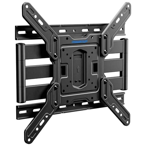 MOUNTUP Ultra Slim Full Motion TV Wall Mount, 1.3" Thin Low Profile TV Bracket for 26-60" LED OLED QLED TVs,Smooth Swivel Tilt Extension,Max Vesa 400x400mm,Up to 88lbs,Fits Single 12" 16" Studs,MU0062 - Image 1