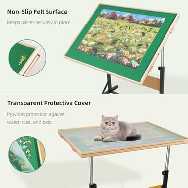 ALL4JIG 2000 Pieces Puzzle Table for Adults Gifts, Wooden Jigsaw Puzzle Table with 4 Drawers, Upgraded Stability & Optimized Lightweight Design, Puzzles for Adults - Image 5