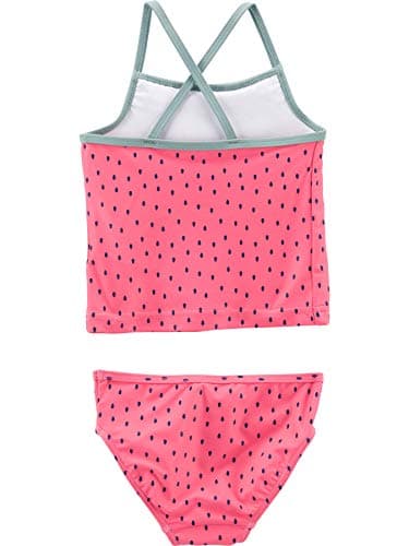 Simple Joys by Carter's Girls' 3-Piece Assorted Rashguard Sets, Watermelon, 3T - Image 2