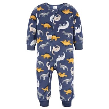 Gerber Baby Boy's Flame Resistant Fleece Footless Pajamas 3-Pack, Dogs/Dinos - Image 4