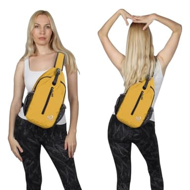 WATERFLY Crossbody Sling Backpack Sling Bag Travel Hiking Chest Bag Daypack - Image 6