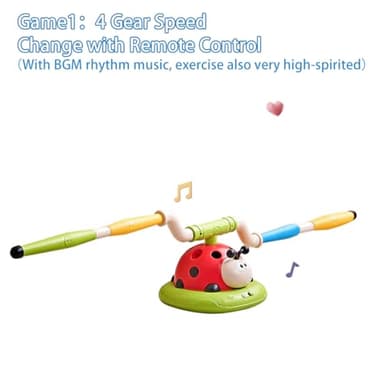 Powza 3 in 1 Musical Jump, Toss Ring Game and Stomping Launch Rocket Launcher for Kids Outdoor Toys with Remote Control, Indoor Outside Toy for Kids Ages 4-8 Toys for Ages 5-7 8-13 Birthday Gifts - Image 3