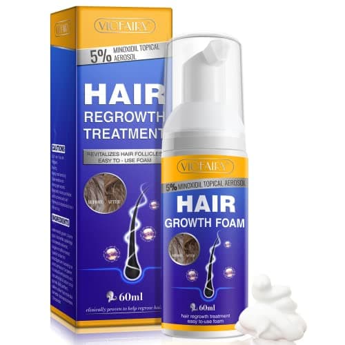 5% Minoxidil Foam for Hair Growth and Thickening - Biotin & Minoxidil Treatment to Stop Thinning & Hair Loss for Men & Women, 2oz - Image 1