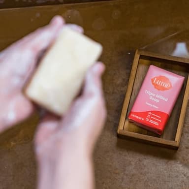 Lume Skin Care Gift Set for Women, Whole Body Deodorant Starter Pack - Smooth Solid Stick, Invisible Cream Tube, Acidified Body Wash Mini & Deodorant Wipes - Aluminum Free Odor Control (Peony Rose) - Image 9