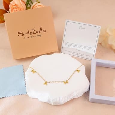SmileBelle Mama Necklace as New Mom Gifts, Mom to Be Gift as First Time Mommy Gifts Mother Necklace as Pregnancy Gift for Expecting Mommy Mama to Be Jewelry as New Mam After Birth - Image 5