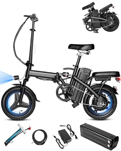 APYEAR Electric Bike for Adults, Ebike, Electric Bicycle with 576WH Removable Battery,14"/20" Folding Ebike, 20MPH,20+ Miles(MAX),500W High Motor,Multi-Shock Absorption,UL 2849,Commuting Mini E Bikes - Image 1
