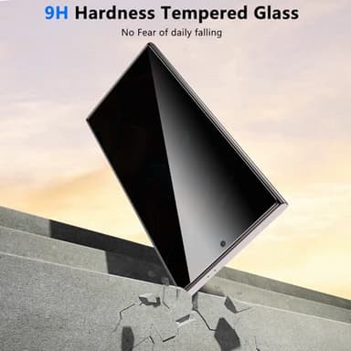 Fotbor for Samsung Galaxy S24 Ultra 28° Privacy Screen Protector with [3s Installation Frame], Case Friendly 9H+ Tempered Glass 2Pack - Image 4