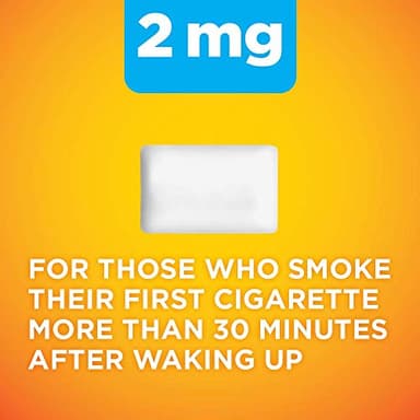 Amazon Basic Care Coated Nicotine Polacrilex Gum, 2 mg (nicotine), Stop Smoking Aid, Fruit Flavor, 160 Count - Image 2