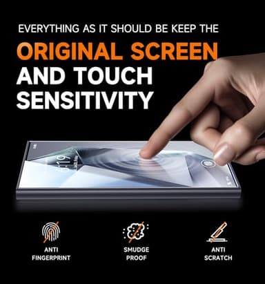 MAGIC JOHN 2 Pack for Samsung Galaxy S24 Ultra Tempered Glass Screen Protector, Auto Dust-Elimination Installation, Bubble Free, HD Clear, Easy Installation - Image 5