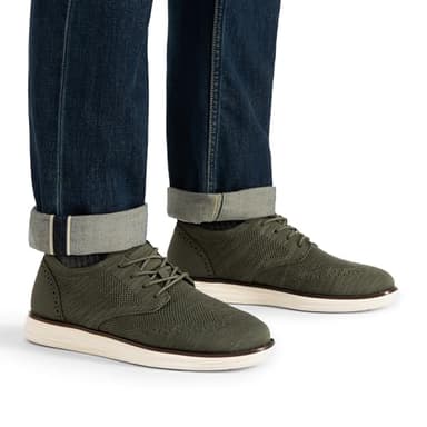 Bruno Marc Men's KnitFlex Craft Mesh Oxfords Sneakers Casual Dress Lace-Up Lightweight Walking Shoes,Size 10,6-Green,SBOX2406M - Image 8