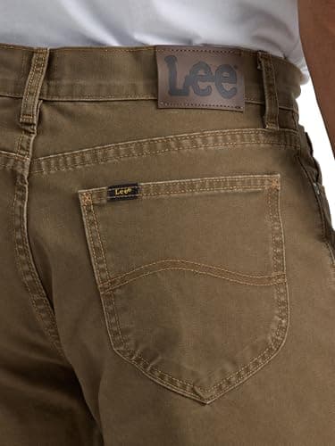 Lee Men's Legendary Relaxed Straight Jean, Teak-Plaid Flannel-Lined, 29W x 34L - Image 5
