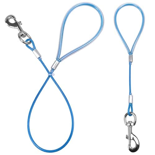 Mi Metty Short Dog Leash - Heavy Duty-12”/24”Short Chew Proof Dog Lead for Training Control- Training Pet Leashes for Teething Puppies Small Medium and Large Dogs - Image 1