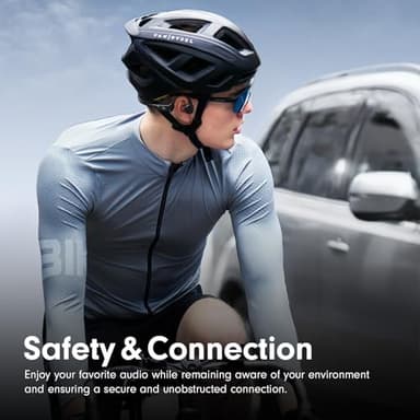 MRYTKY Bone Conduction Headphones,Open Ear Headphones Bluetooth5.4 with Mic,Wireless Headphones 10H Playtime, Waterproof Sport Headphone Suitable for Running,Cycling, Outdoor Sports Black - Image 5