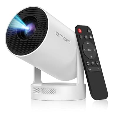 【Electric Focus】Mini Portable Projector with 4K Support, Bluetooth 5.4 WIFI6, 5watt Sound Base Speaker, 260 ANSI, Android 11, 210° Rotation , Auto Keystone Correction Video Projector HY300 PLUS - Image 1