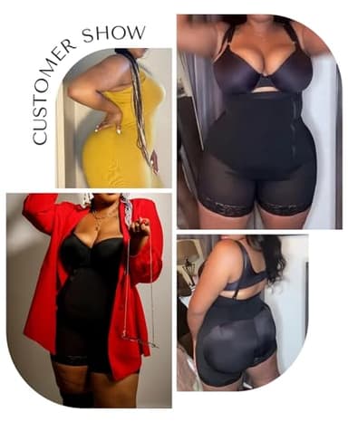 SHAPELLX Black Shapewear High Compression Shapewear Side Zipper Faja Body Shaper Tummy Control Butt Lifter Waist Trainer Bodysuit For Women Extra Firm Tummy (Black, 3X-Large) - Image 4
