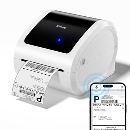Omezizy Bluetooth Shipping Label Printer 4x6 - D520BT Bluetooth Thermal Label Printer for Small Business， Shipping Packages, Compatible with USPS, Shopify, Amazon, Tiktok - Image 1