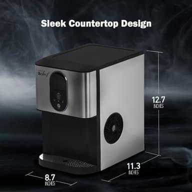 Deco Chef Self Dispensing Nugget Ice Maker Countertop, 46LB Per Day Automatic Chewable Ice, 1.8LB Per Hour, Additional 2-Year CPS Protection Plan Included - Image 6