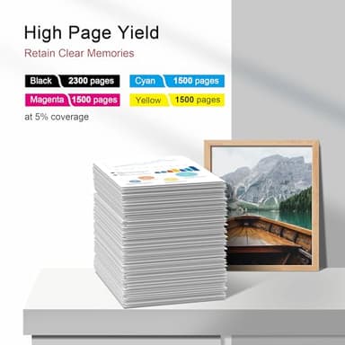 950XL and 951XL Ink Cartridges Combo Pack 5-Pack Replacement for HP 950XL 951XL Ink Cartridges for HP Printers Officejet Pro 8600 8610 8620 8100 8630 76DW 251DW, 2 Black,Cyan,Magenta,Yellow | C2P01FN - Image 3