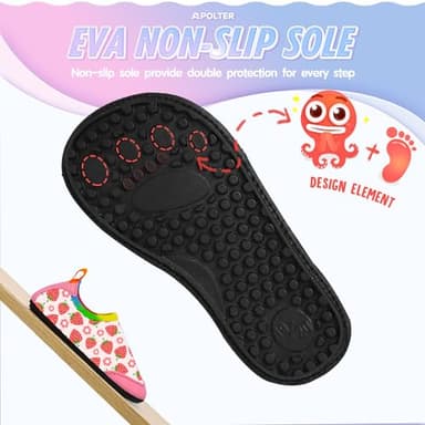 Apolter Baby Boys and Girls Swim Water Shoes Barefoot Aqua Socks Non-Slip for Beach Pool Toddler - Image 5