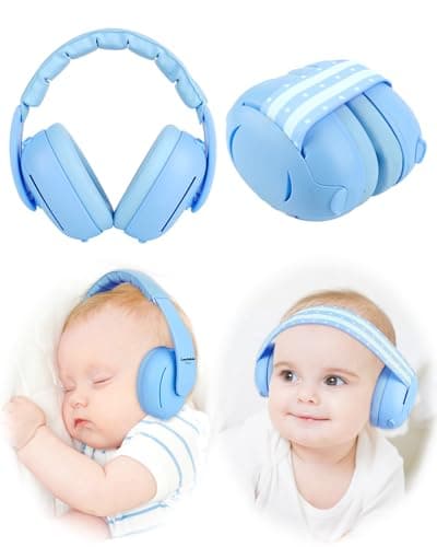 cumunebula [2-in-1] Baby Ear Muffs Noise Protection - [Two Modes] Baby Headphones for Noise Cancelling Headphones- Infant Headphones Noise Cancelling - Ear Protection for 3 Months to 4 Years - Image 1