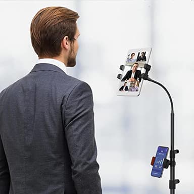 LIUGAST Tripod Stand for Ipad,Gooseneck 65-inch Floor Stand for Tablet,Floor Stand for iPad Tripod with 360° Rotating Mount for Mini, Air, Pro and All 4.7-11.9 Inch Tablet and Phone - Image 6