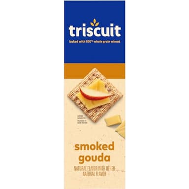 Triscuit Smoked Gouda Whole Grain Wheat Crackers, Lunch Snacks, Bulk Snack Crackers, 6 - 8.5 oz Boxes - Image 18