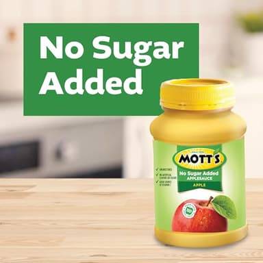 Mott's No Sugar Added Applesauce, 23 Oz Jar (Pack Of 12), Good Source Of Vitamin C, No Artificial Flavors - Image 5