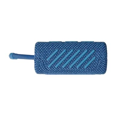 JBL Go 3 Eco - Portable Mini Bluetooth Speaker, big audio and punchy bass, IP67 waterproof and dustproof, 5 hours of playtime, Made in part with recycled materials (Eco Blue) - Image 9