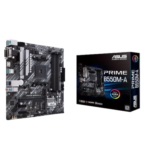 ASUS Prime B550M-A WiFi II AMD Micro ATX Motherboard with PCIe 4.0, WiFi 6, ECC Memory, HDMI 2.1, RGB Header - Image 1