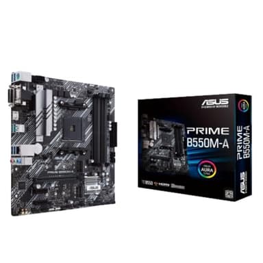 ASUS Prime B550M-A WiFi II AMD Micro ATX Motherboard with PCIe 4.0, WiFi 6, ECC Memory, HDMI 2.1, RGB Header - Image 1