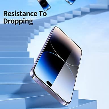 NEW'C 3 Pack Designed for iPhone 14 Pro Screen Protector (6.1"), Enhanced Tempered Glass Protection, Case Friendly Anti Scratch Bubble Free Ultra Resistant - Image 5