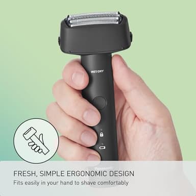 Panasonic Electric Razor for Men, Wet Dry Shaver with 3-Blade Cutting System, Ergonomic Handle and USB-C Charging- ES-RM3B-K - Image 3