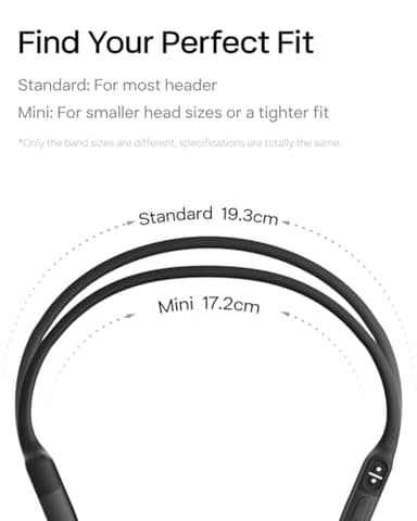 SHOKZ OpenRun Mini (AfterShokz Aeropex Mini) -Bone Conduction Open-Ear Bluetooth Sport Headphones - Waterproof Wireless Earphones for Workouts and Running - Built-in Mic, with Headband - Image 7