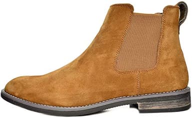 Bruno Marc Men's Suede Leather Chelsea Ankle Boots,Size 10,Camel,URBAN-06 - Image 2