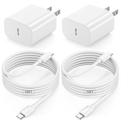 10FT iPad Charger Fast Charging Cord, 2Pack 20W USB C Fast Charger with 10 ft Long Charging Cable for iPad 10th/11th(A16) Generation, iPad Pro 13/12.9/11 inch, iPad Air 11/13 inch/4th/5th, iPad mini - Image 1
