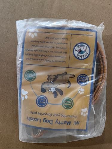 Mi Metty Dog Tie Out Cable,50ft Dog Lead-Heavy Duty Tie Out Cable for for Large Dogs Up to 125lbs-Dog Chain for Yard-Outside Dogs Runner Tether Line - Image 9