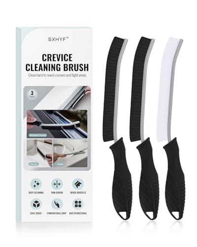 SXhyf Crevice Cleaning Brush - Grout Scrub Brush, House Cleaning Supplies, Gap Cleaning Tools, Home Essentials, Gifts for Women Men, Hard Bristle Crevice Cleaner Brush for Household Use, Bathroom - Image 1