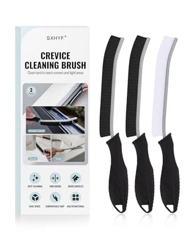 SXhyf Crevice Cleaning Brush - Grout Scrub Brush, House Cleaning Supplies, Gap Cleaning Tools, Home Essentials, Gifts for Women Men, Hard Bristle Crevice Cleaner Brush for Household Use, Bathroom - Image 1