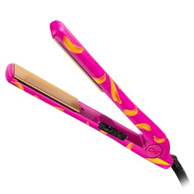 CHI Ceramic Series Flat Iron, Hair Straightener for Silky, Smooth Hair, 1" Iron, Going Bananas - Image 1