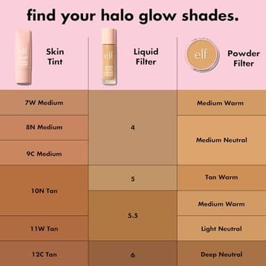 e.l.f. Halo Glow Powder Filter, Ultra-fine Finishing Powder, Smooths The Look of Pores & Fine Lines, Creates A Soft-Focus Glow, Vegan & Cruelty-Free, Tan Warm - Image 3