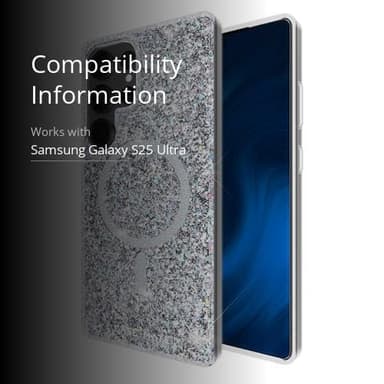 Case-Mate Samsung Galaxy S25 Ultra Case [Magnetic and Wireless Charging] Iridescent Sparkle Phone Cover [12ft Drop Protection] - Premium Phone Case for Samsung Galaxy S25 Ultra 6.9" - Twinkle Disco - Image 3
