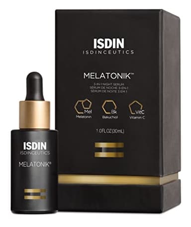 ISDIN Melatonik, Overnight Recovery Anti-Aging Benefits Night Serum, 3-in-1 Repairs, Restores and Brightens with Melatonin, Bakuchiol, Vitamin C… - Image 1