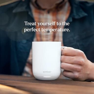 Ember Temperature Control Smart Mug 2, 10 Oz, App-Controlled Heated Coffee Mug with 80 Min Battery Life and Improved Design, White (Renewed) - Image 8