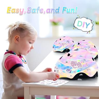 Kids Helmet and Pads Set for Skateboard & Bike - Adjustable Toddler Safety Gear with Cool Color Gradient for Boys Girls 3-5-8-14 Years Old, for Scooter, Rollerblading, Longboard - Image 3