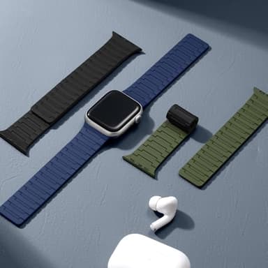 SNBLK Magnetic Watchband Compatible with Apple Watch Bands for Men 44mm 45mm 46mm 49mm 42mm Women, Silicone Sport Strong Magnets Strap for iWatch Series 11 ULTRA 3 ULTRA 2 SE 10 9 8 7 6 5 4 3 1, Black - Image 9